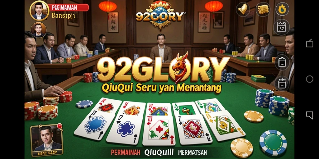 Tampilan gameplay QiuQiu yang menarik di 92GLORY.