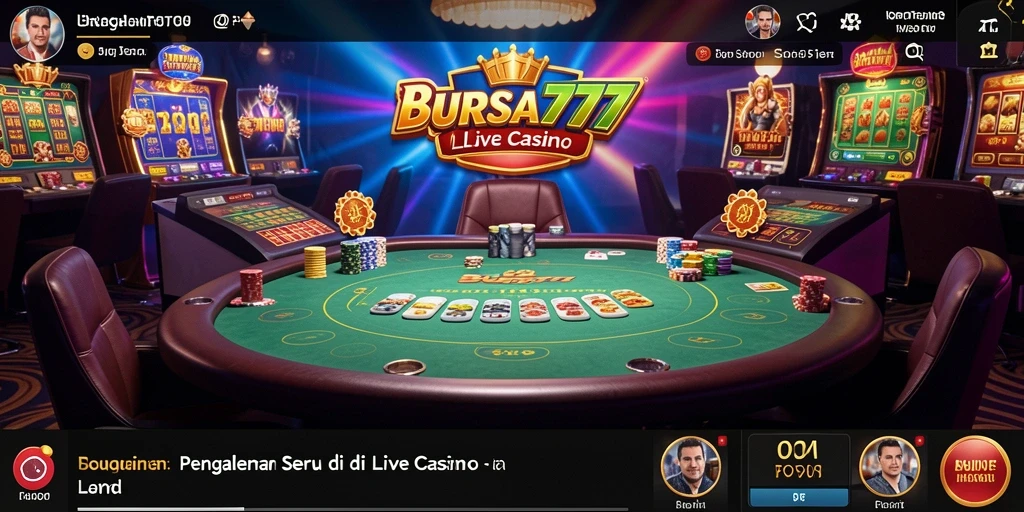 Gameplay Live Casino BURSA777 yang menggembirakan dengan dealer langsung.