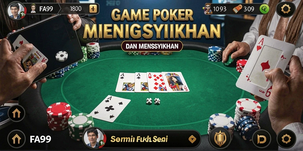 Gameplay poker seru di FA99 dengan tampilan menarik.