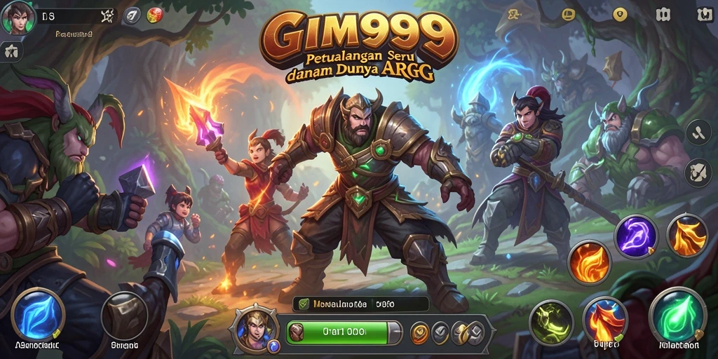 Tangkapan layar GIM999 yang menunjukkan aksi pertempuran seru.