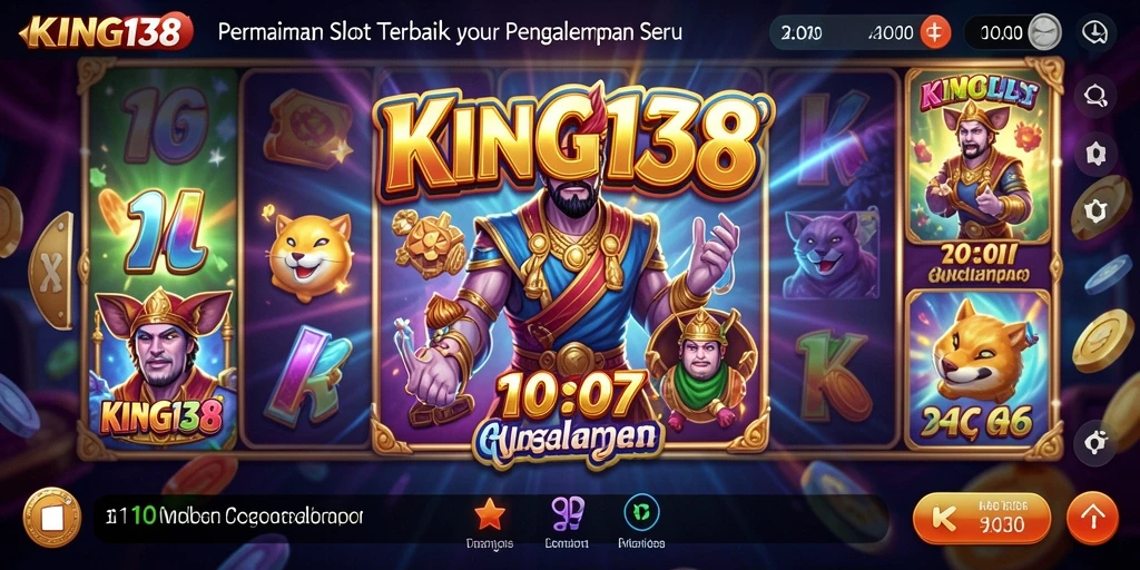 Screenshot KING138 menampilkan aksi seru permainan Slot yang mengasyikkan.