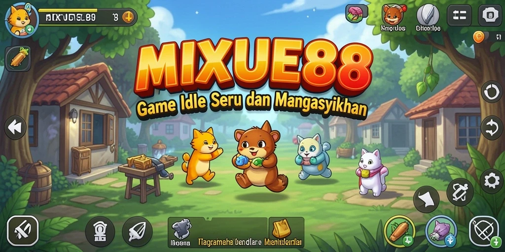 Tampilan gameplay MIXUE88 yang seru dan penuh warna.
