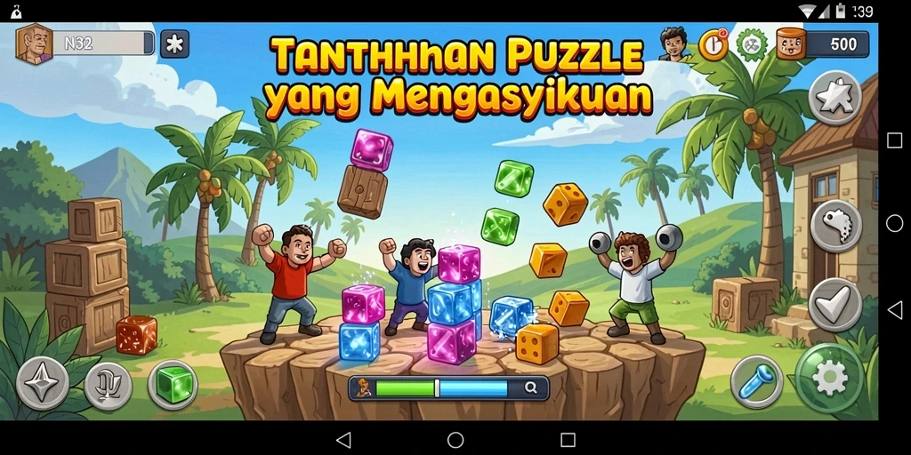 Tampilan gameplay N32 dengan tantangan Puzzle yang menarik.