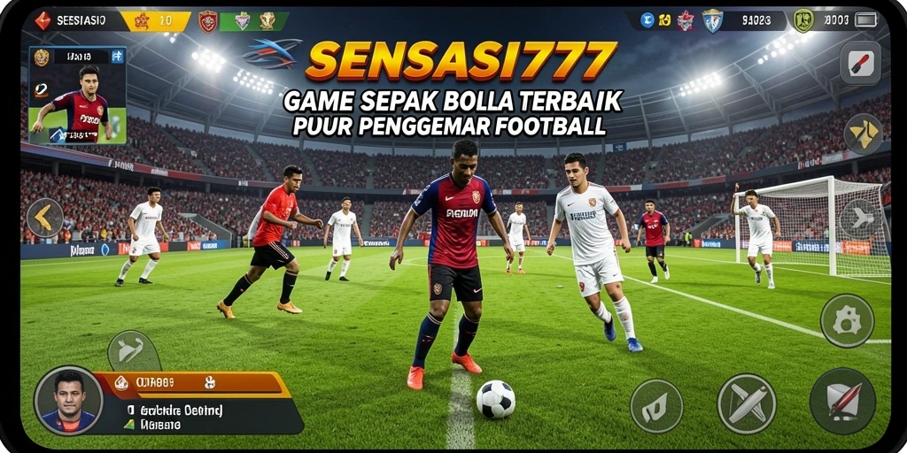 Tampilan gameplay menarik SENSASI777 yang mendebarkan setiap pertandingan football.