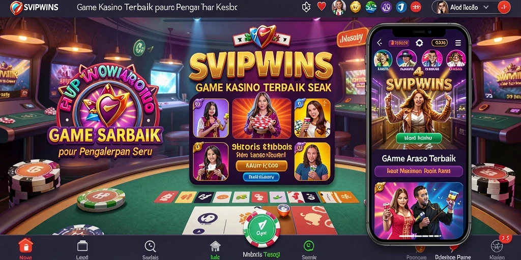 Tampilan menarik dari permainan Kasino di SVIPWINS.